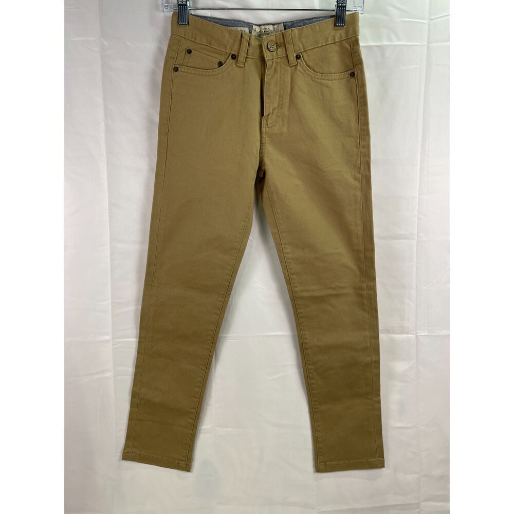 Lucky Brand Men's Khaki Skinny Stretch 5-Pockets Distress Fit Jeans Pant Size 10